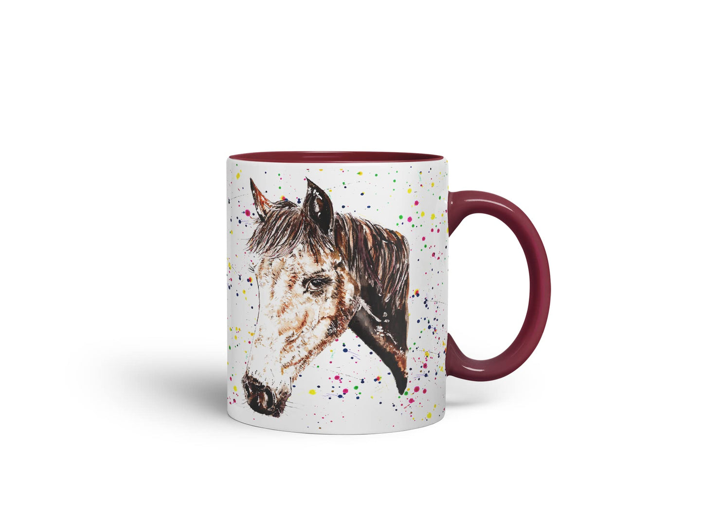 Vixar Horse Hope Natural Watercolour Art Coloured Mug Cup Gift Birthday Work Office Tea Coffee