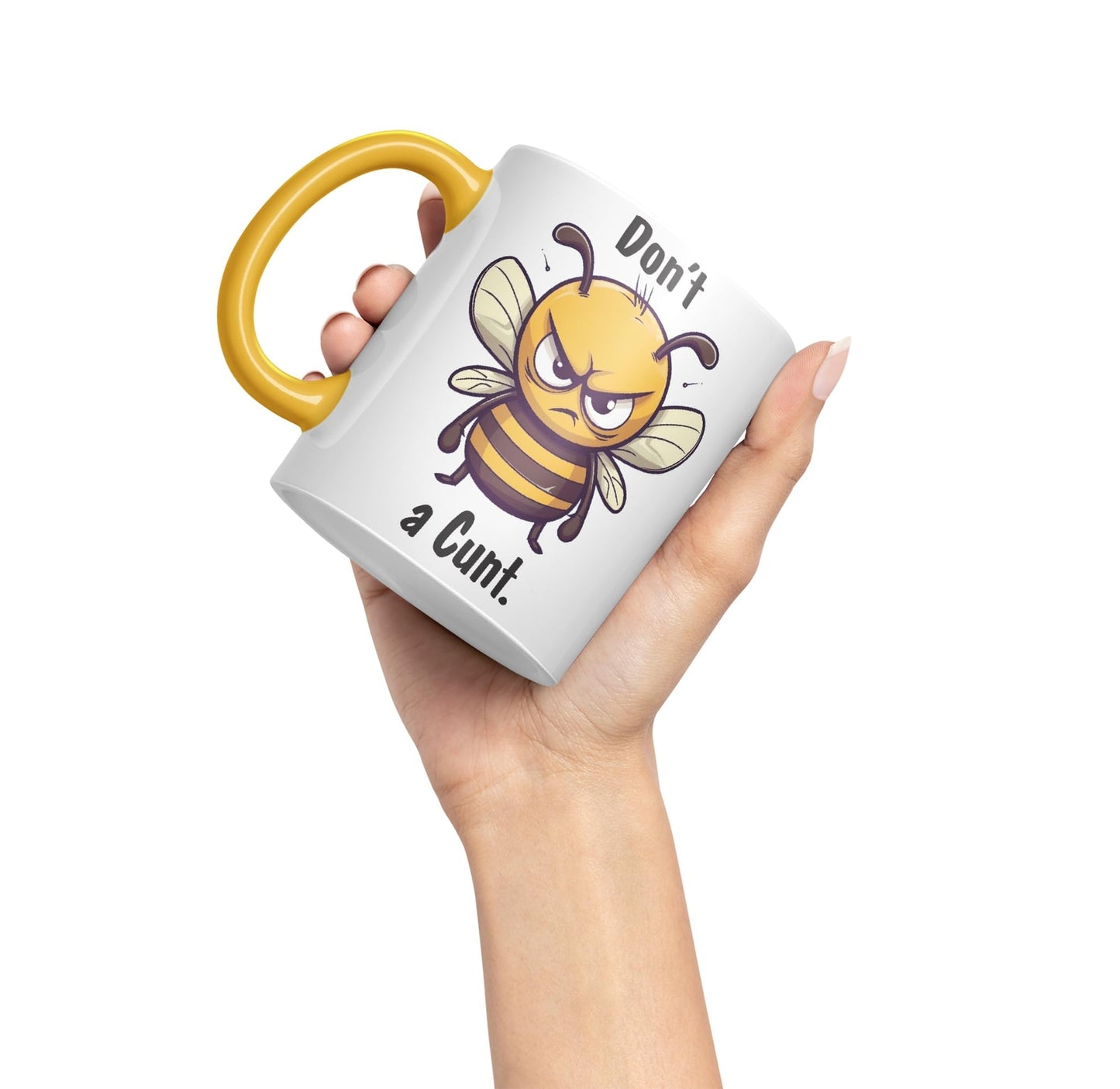 Don't be a Cun't Joke Sarcastic bee Ceramic Coloured Mug Cup for Tea Coffee Hot Brew 330ml 11Oz