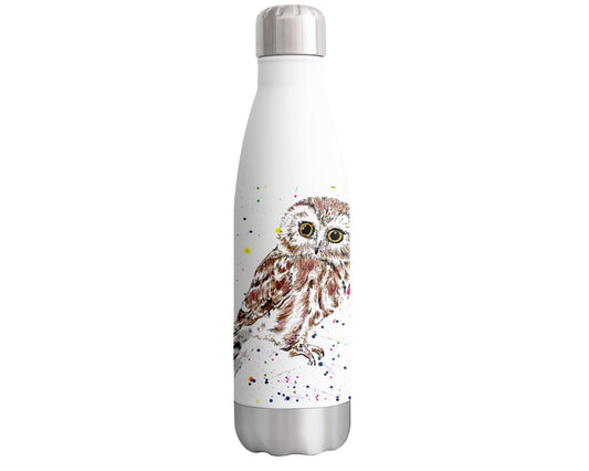 Vixar Owls owl Animals Watercolour Bottle double Wall insulated Stainless steel sport Drinks 500ml v2