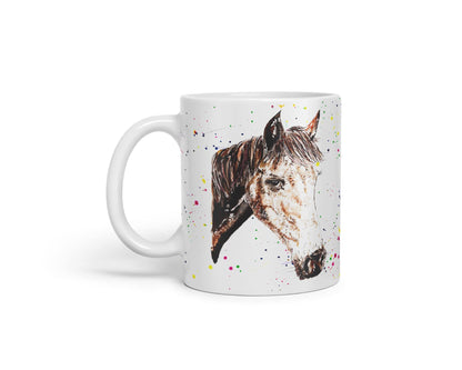 Vixar Horse Hope Natural Watercolour Art Coloured Mug Cup Gift Birthday Work Office Tea Coffee