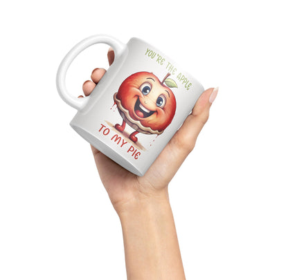 You're The Apple, to My Pie Joke sarkasm Sarcastic Ceramic Coloured Mug Cup for Tea Coffee Hot Brew 330ml 11Oz Gift