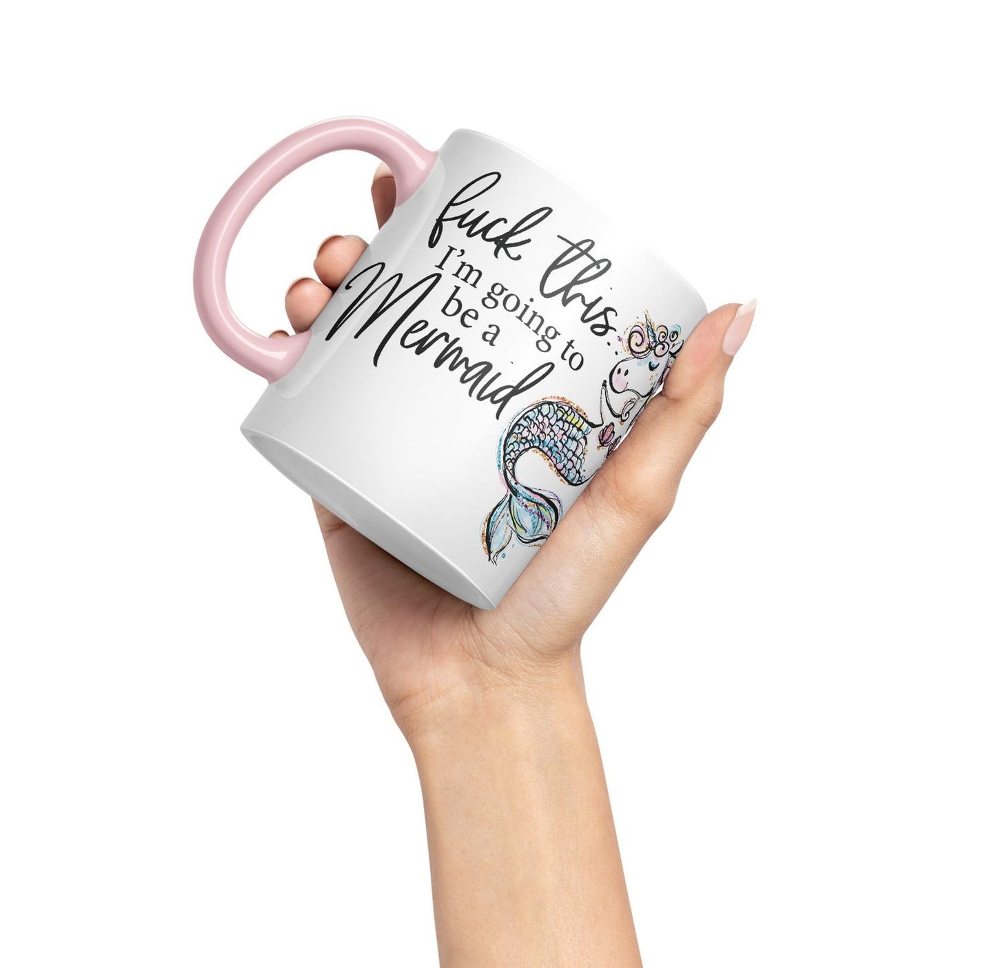 I'm Going to be a Mermaid f .. This Sarcastic Joke Ceramic Coloured Mug Cup for Tea Coffee Hot Brew 330ml 11Oz