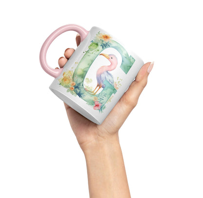 Letter G mug, Animals Alphabet Letter G Monogram animal for kids Ceramic Coloured Mug Cup for Tea Coffee Hot brew 330ml 11Oz Gift