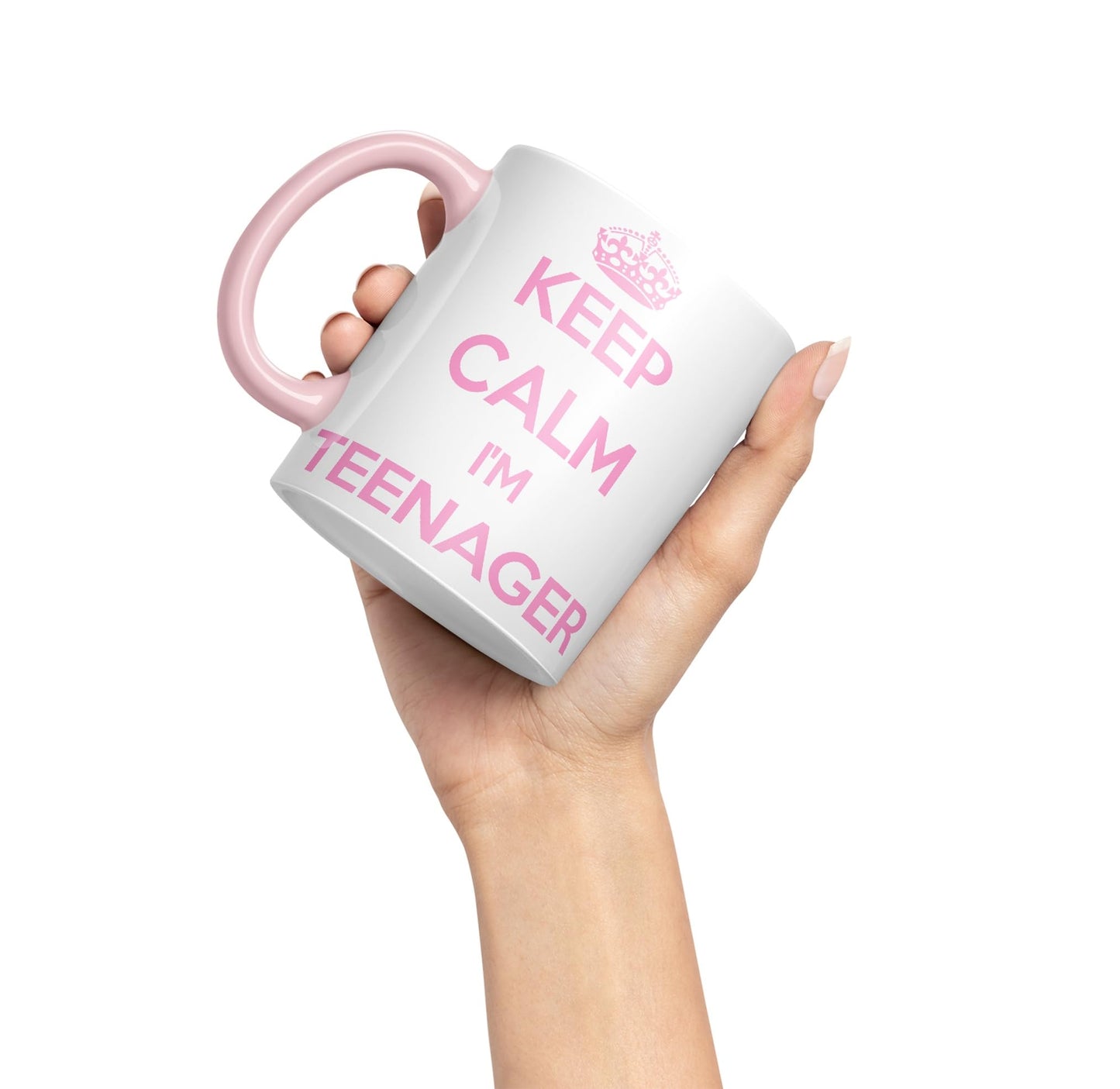 Keep Calm I'm Teenager Ceramic Coloured Mug Cup for Tea Coffee Hot Brew 330ml 11Oz Gift