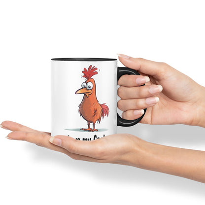 Love My c.. Chicken Sarcastic Joke Ceramic Coloured Mug Cup for Tea Coffee Hot Brew 330ml 11 Oz Gift