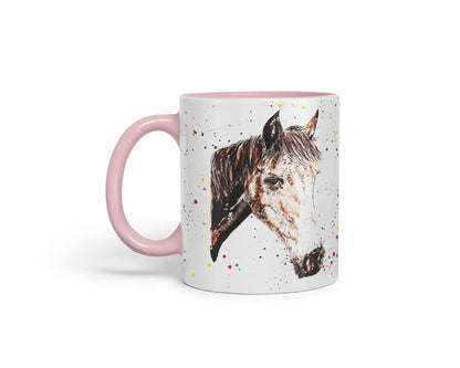 Vixar Horse Hope Natural Watercolour Art Coloured Mug Cup Gift Birthday Work Office Tea Coffee
