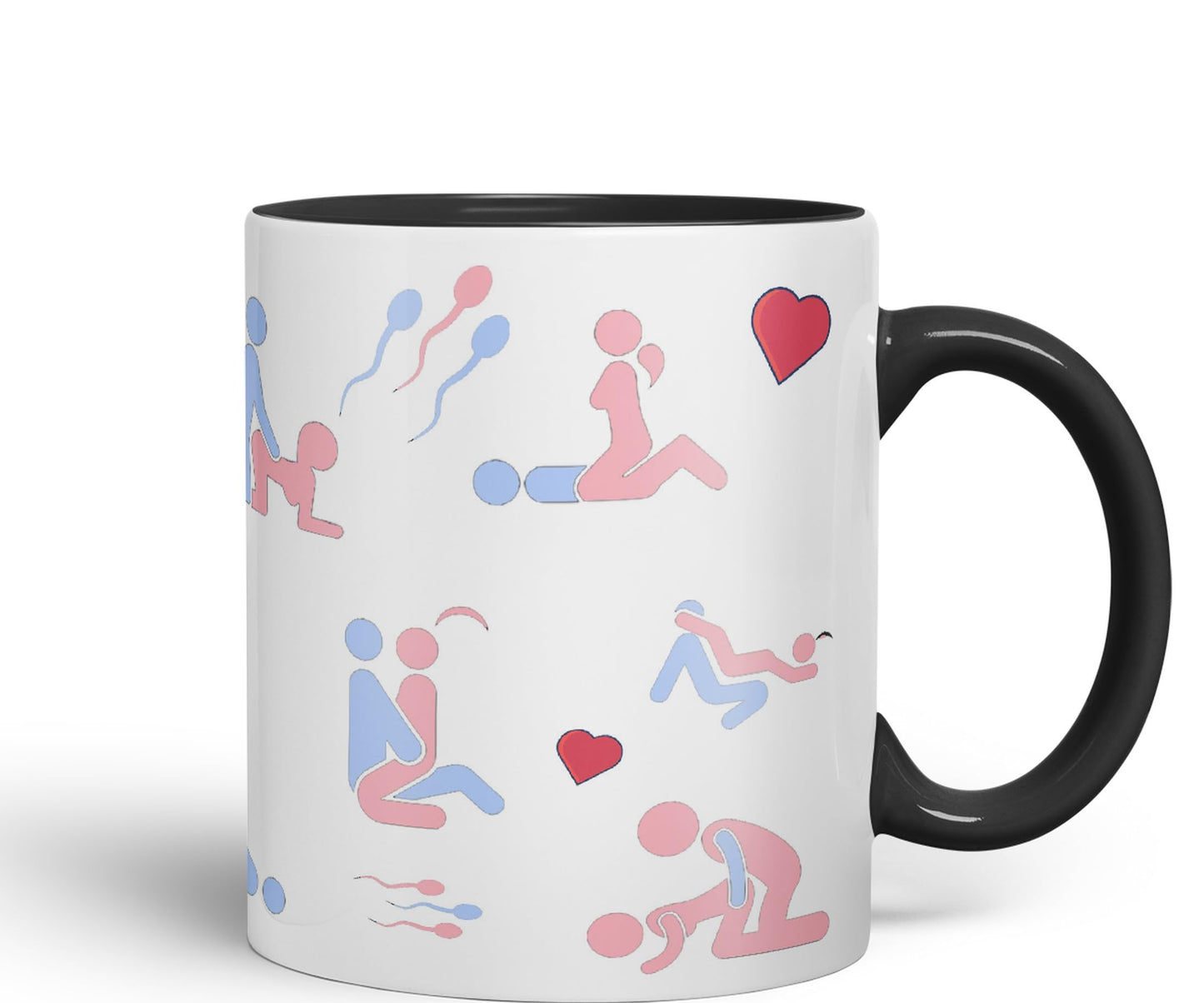 Vixar Sexual Positions Kamasutra Kama Sutra Ceramic Coloured Mug Cup Gift Tea Coffee Christmas Office Home Sarcastic Joke