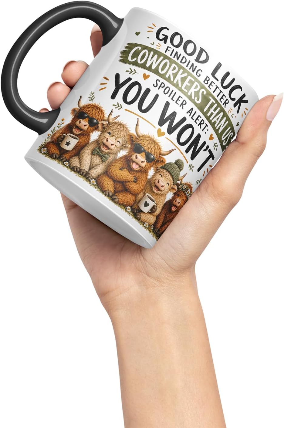 Vixar Good Luck Finding Better Coworkers Than Us Mug – Funny Coworker Leaving Colleague Goodbye Gift, 11oz (Black)