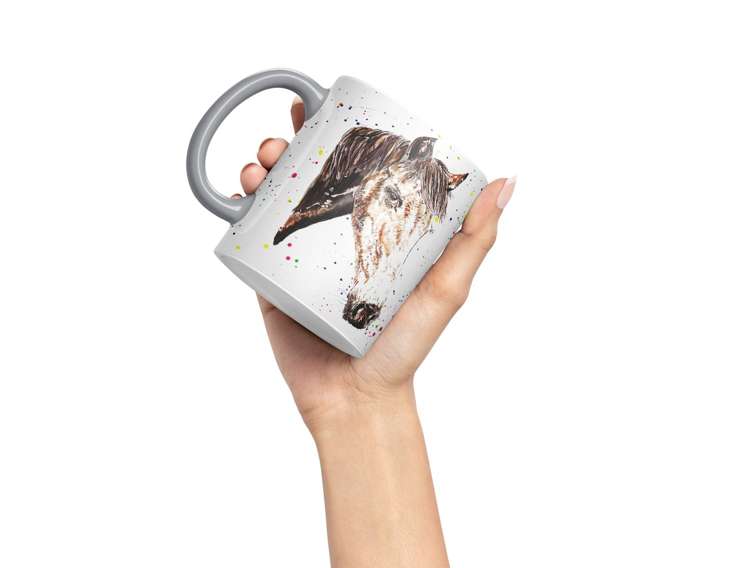 Vixar Horse Hope Natural Watercolour Art Coloured Mug Cup Gift Birthday Work Office Tea Coffee