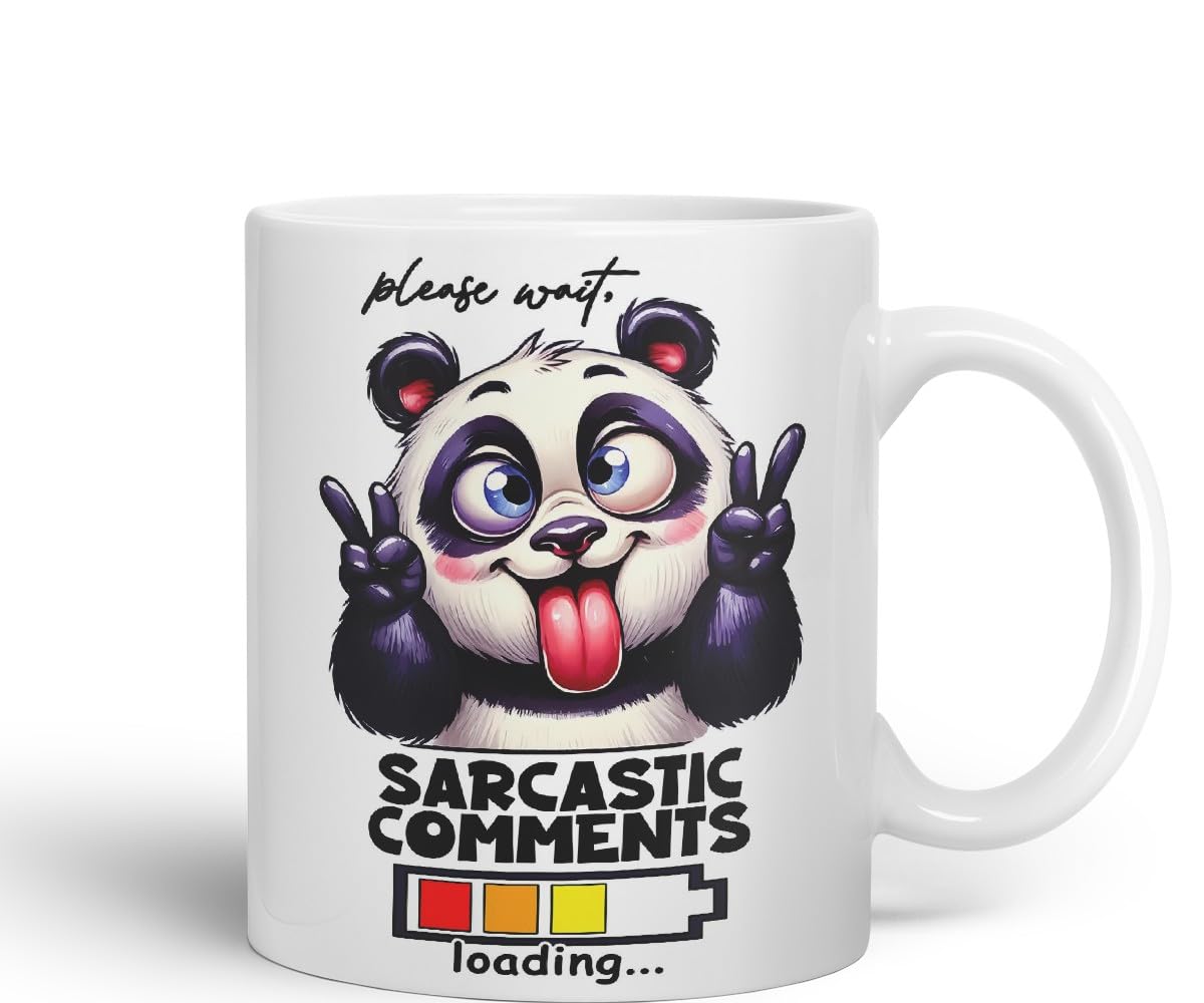 Vixar Please Wait… Sarcastic Comments Loading Coloured Ceramic Mug Cup 11oz Funny Sarcastic Gift (Navy)