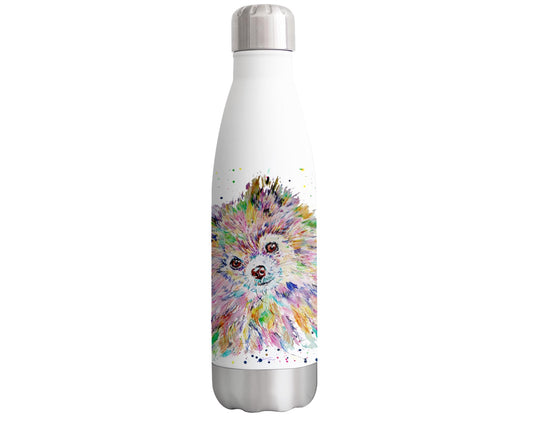 Vixar Pomeranian Dod Pet Animal Pet Watercolour Bottle double Wall insulated Stainless steel sport Drinks 500ml