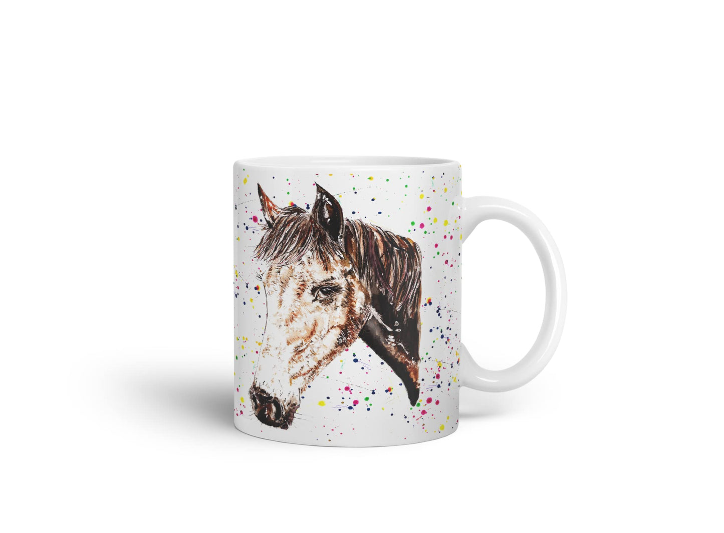 Vixar Horse Hope Natural Watercolour Art Coloured Mug Cup Gift Birthday Work Office Tea Coffee