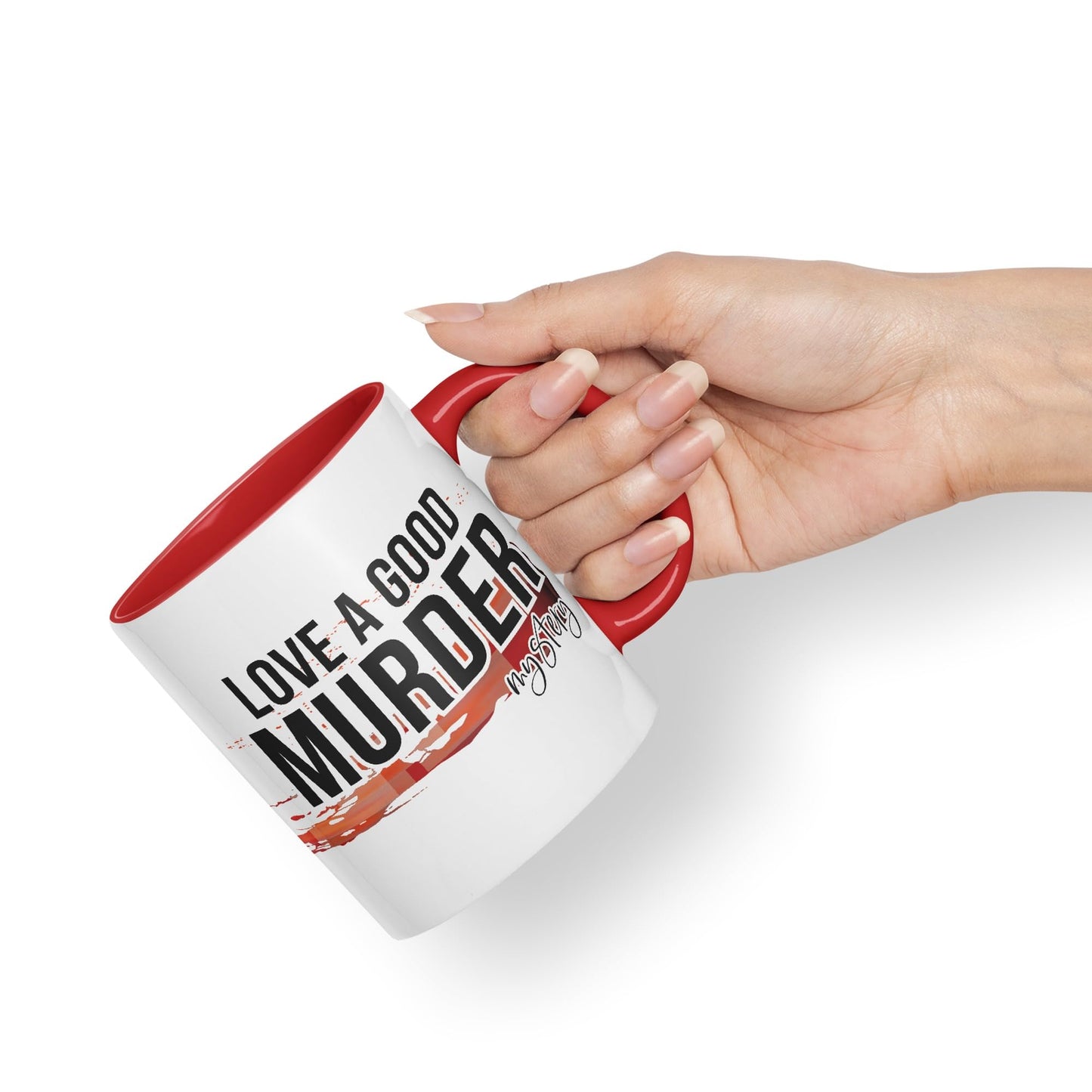 Love a Good Murder Mystery Joke Sarcastic Ceramic Coloured Mug Cup for Tea Coffee Hot Brew 330ml 11Oz Gift