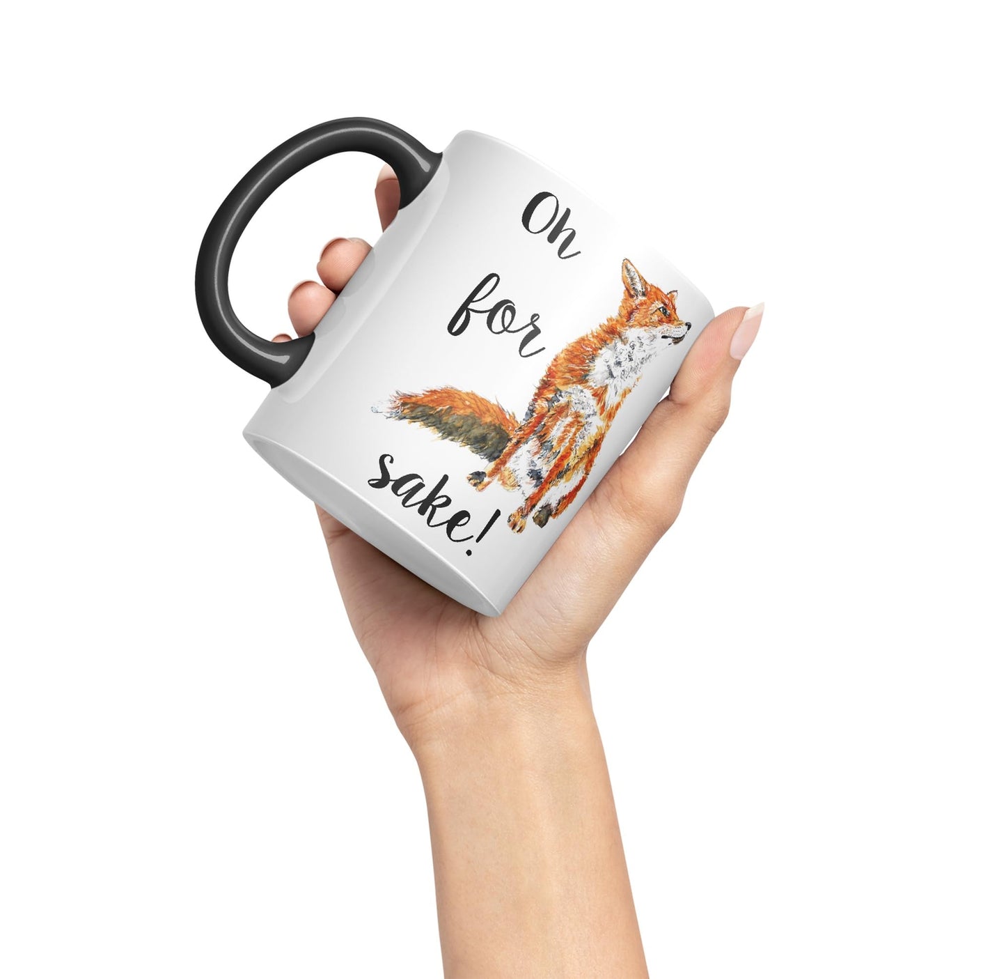 Vixar Oh for Fox Sake Ceramic 330 ml Coloured Mug Cup Gift Tea Coffee Christmas Office Home Joke