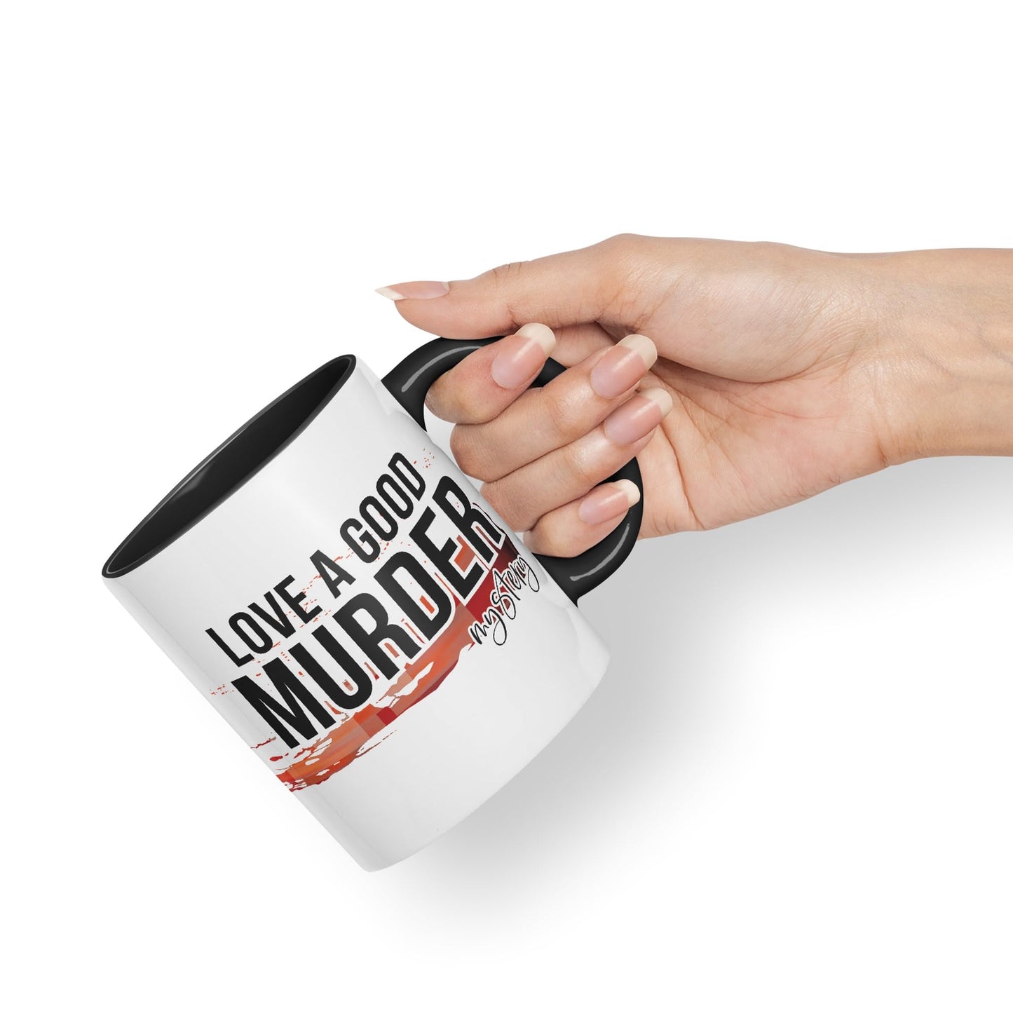 Love a Good Murder Mystery Joke Sarcastic Ceramic Coloured Mug Cup for Tea Coffee Hot Brew 330ml 11Oz Gift