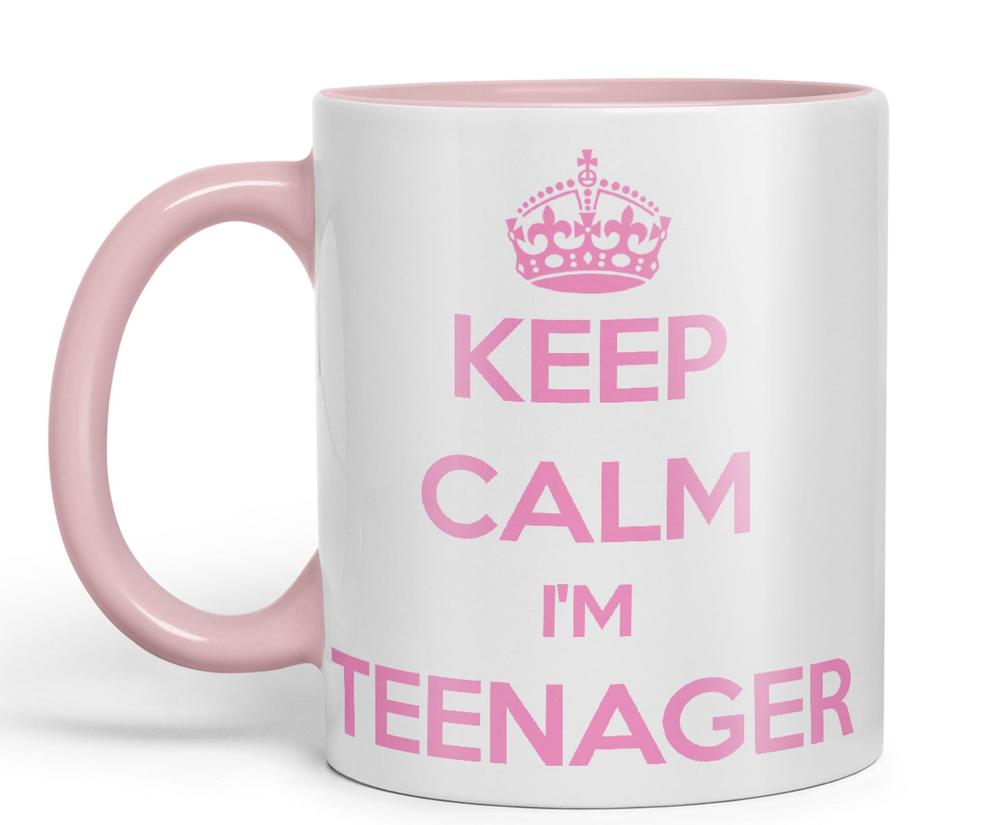 Keep Calm I'm Teenager Ceramic Coloured Mug Cup for Tea Coffee Hot Brew 330ml 11Oz Gift