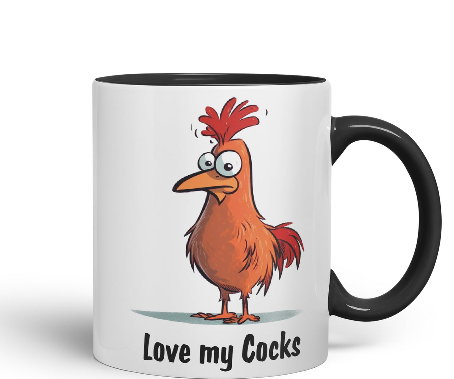 Love My c.. Chicken Sarcastic Joke Ceramic Coloured Mug Cup for Tea Coffee Hot Brew 330ml 11 Oz Gift