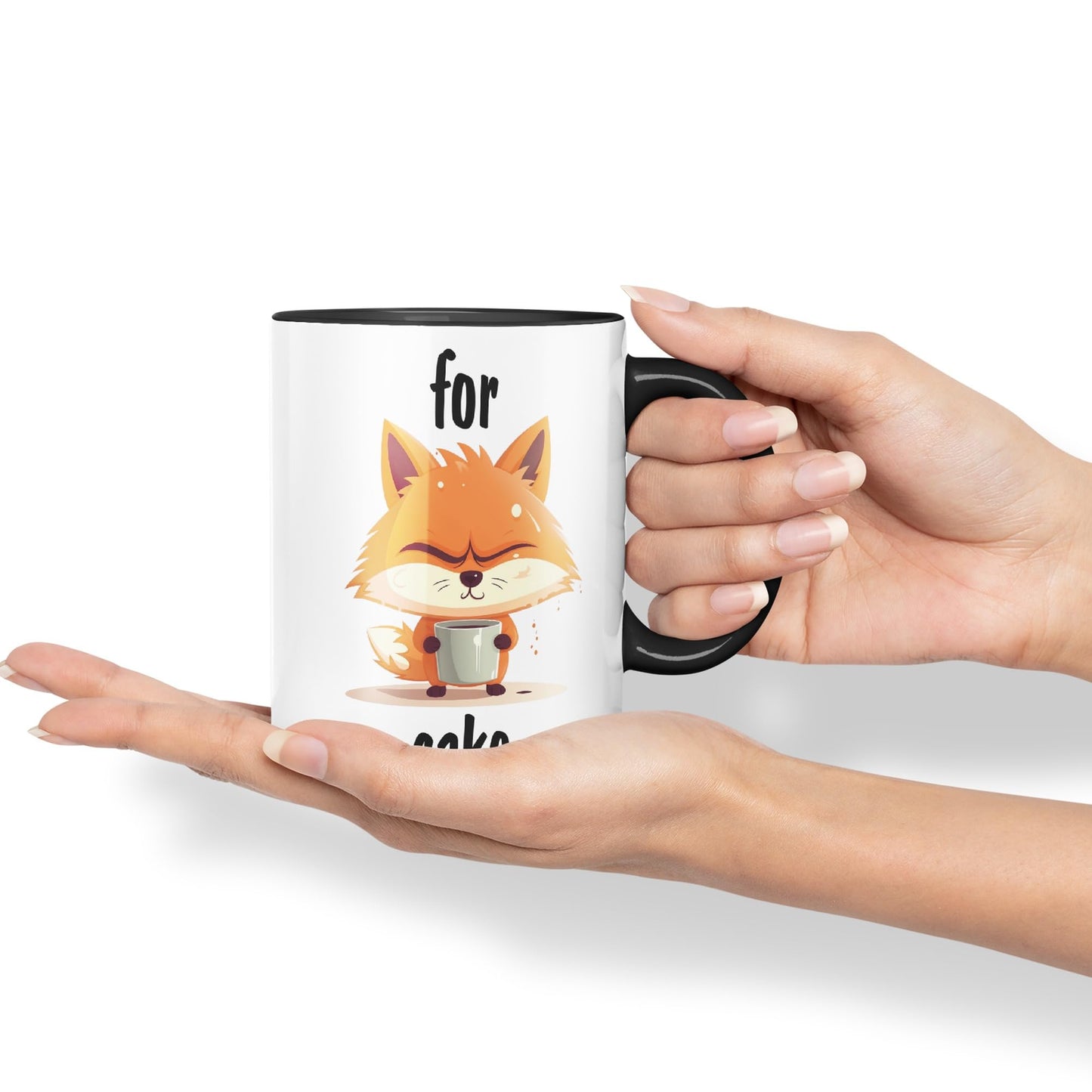 for Fox Sake Sarcastic Joke Ceramic Coloured Mug Cup for Tea Coffee Hot Brew 330ml 11Oz