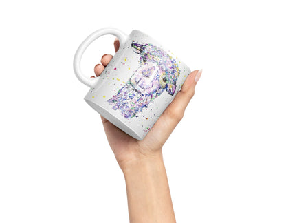 Vixar Llama lama Wildlife Farm Animals Watercolour Art Coloured Mug Cup Gift Birthday Work Office Tea Coffee