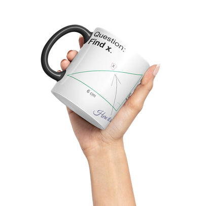 Vixar Find X Mug Cup Mathematics Maths Question Teacher Professor Student Ceramic Coloured Mug Present Gift