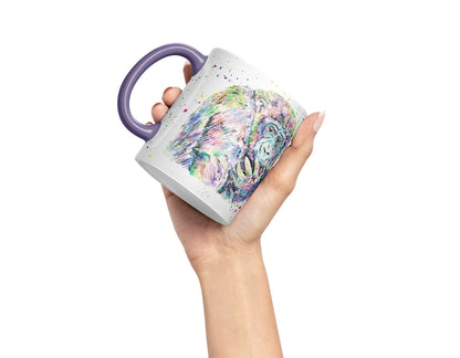 Vixar Gorilla Ape Monkey Animals Watercolour Art Coloured Mug Cup Gift Birthday Work Office Tea Coffee