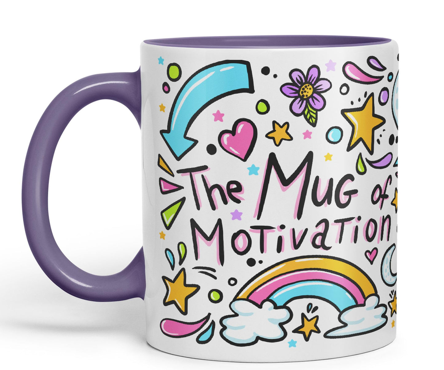 Vixar Motivation Mug Ceramic Coloured Mug Cup Gift Tea Coffee Christmas Office Home Sarcastic Joke