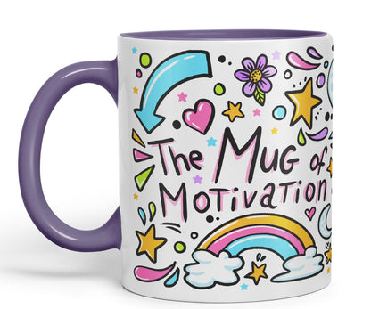 Vixar Motivation Mug Ceramic Coloured Mug Cup Gift Tea Coffee Christmas Office Home Sarcastic Joke