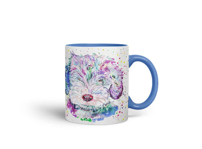 Vixar Cockapoo Cockerpoo Dog Pet Animals Watercolour Art Coloured Mug Cup Gift Birthday Work Office Tea Coffee