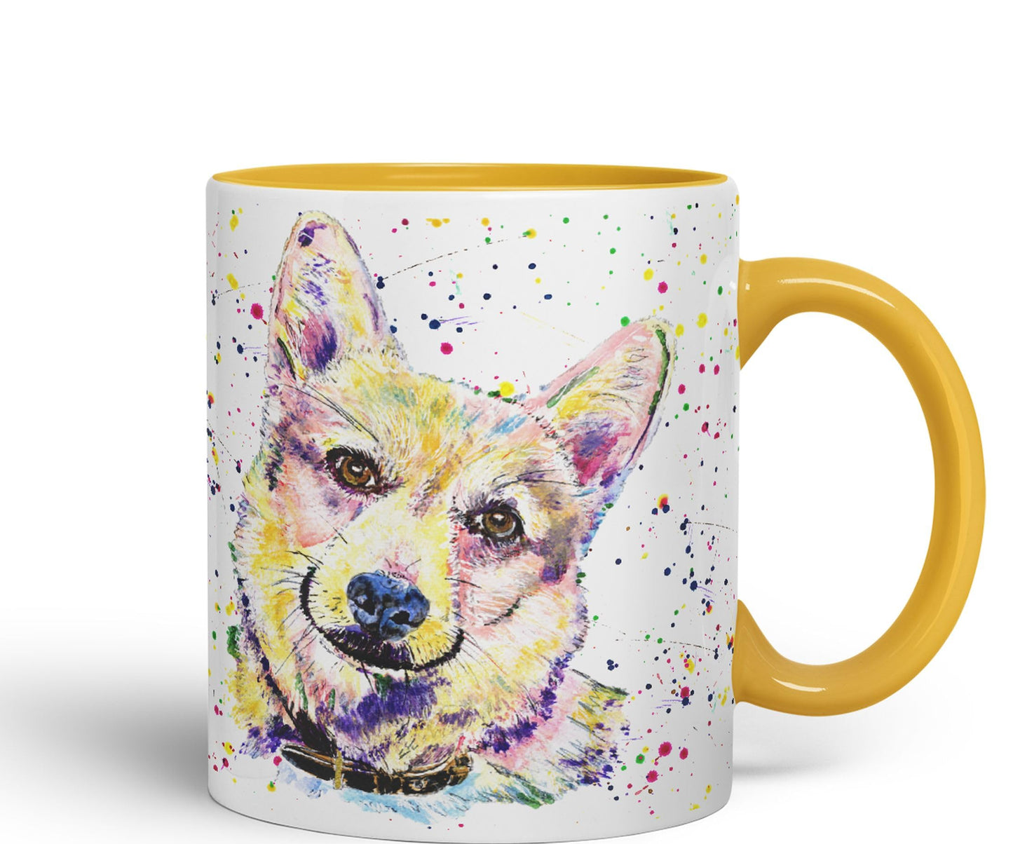 Vixar Corgi Dog Pet Animals Watercolour Art Coloured 330 ml Mug Cup Gift Birthday Work Office Tea Coffee