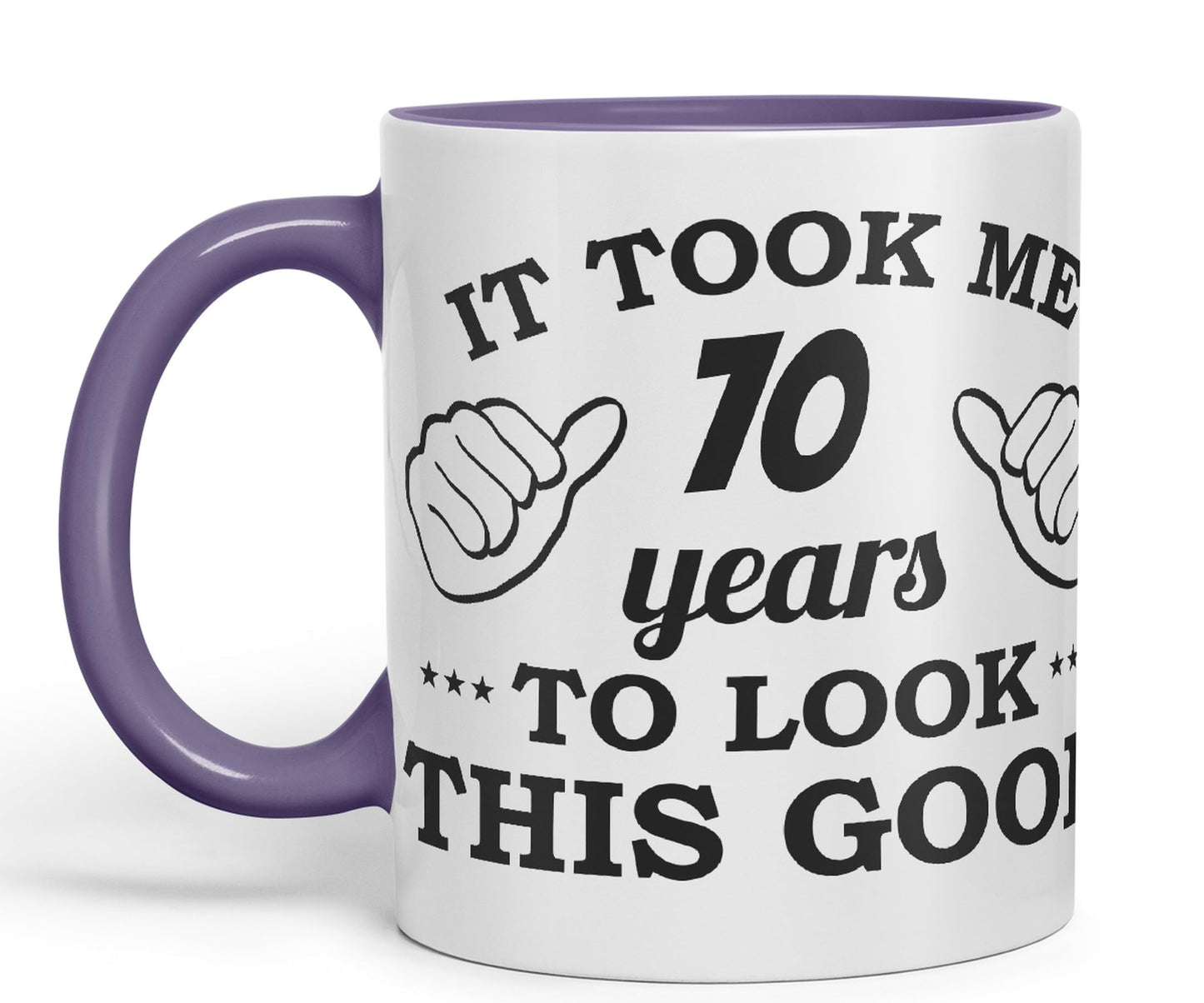 Vixar It Took me 70 Years to Look This Good Happy Birthday Ceramic Coloured Mug Cup Gift Coffee Tea