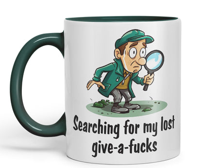 Serching for My Lost give-a-f.. Sarcastic Joke Ceramic Coloured Mug Cup for Tea Coffee Hot Brew 330ml 11 Oz Gift
