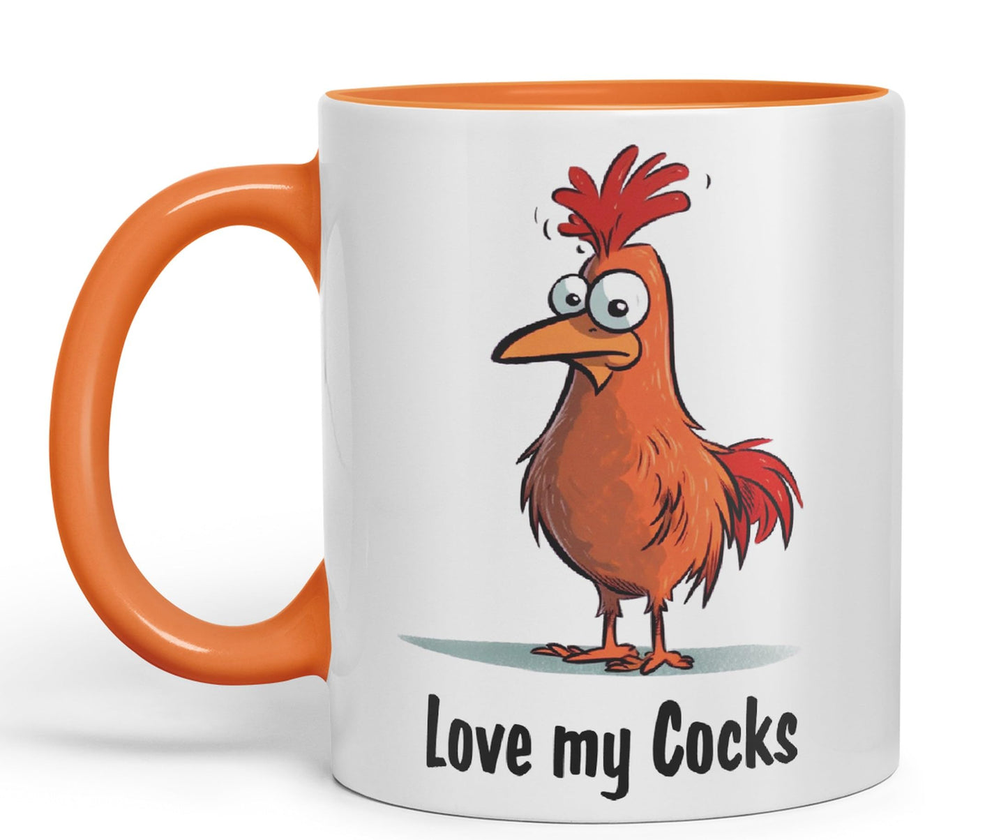 Love My c.. Chicken Sarcastic Joke Ceramic Coloured Mug Cup for Tea Coffee Hot Brew 330ml 11 Oz Gift