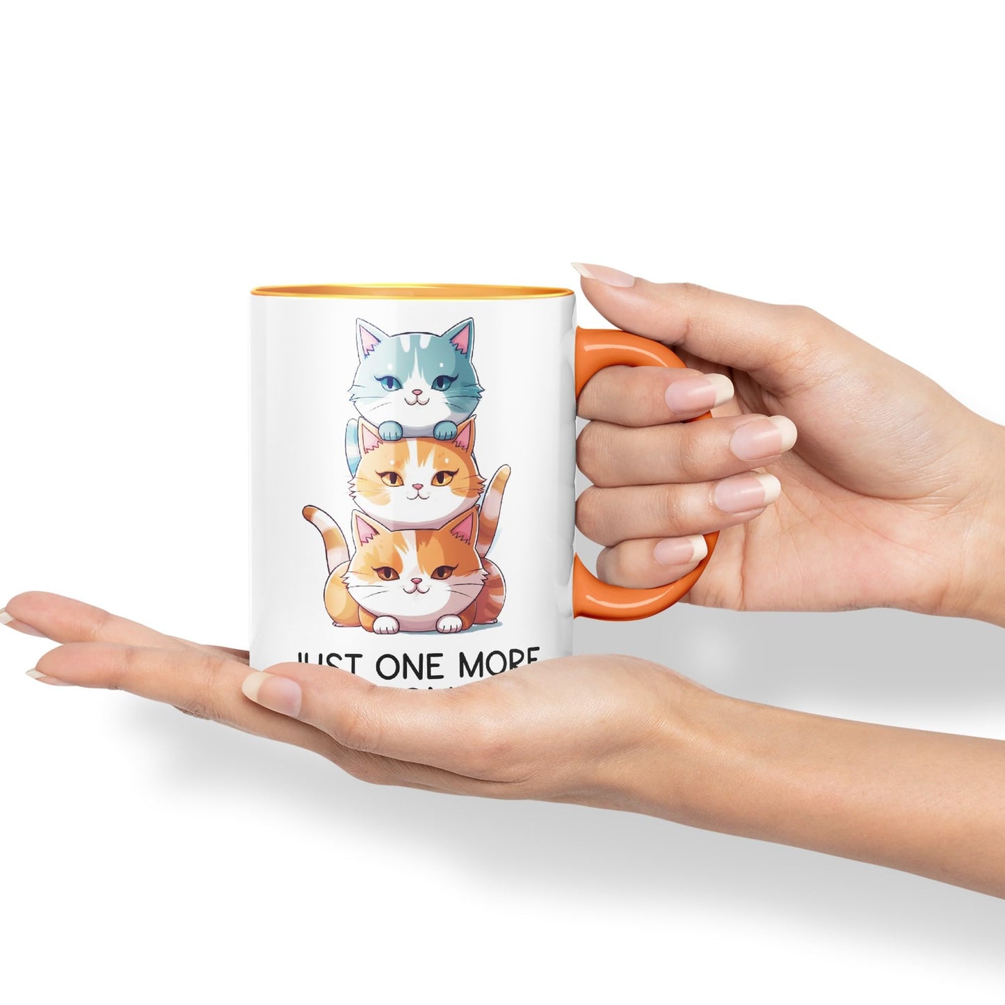 Just one More.. I Pomise Cats cat Sarcastic Joke Ceramic Coloured Mug Cup for Tea Coffee Hot Brew 330ml 11Oz