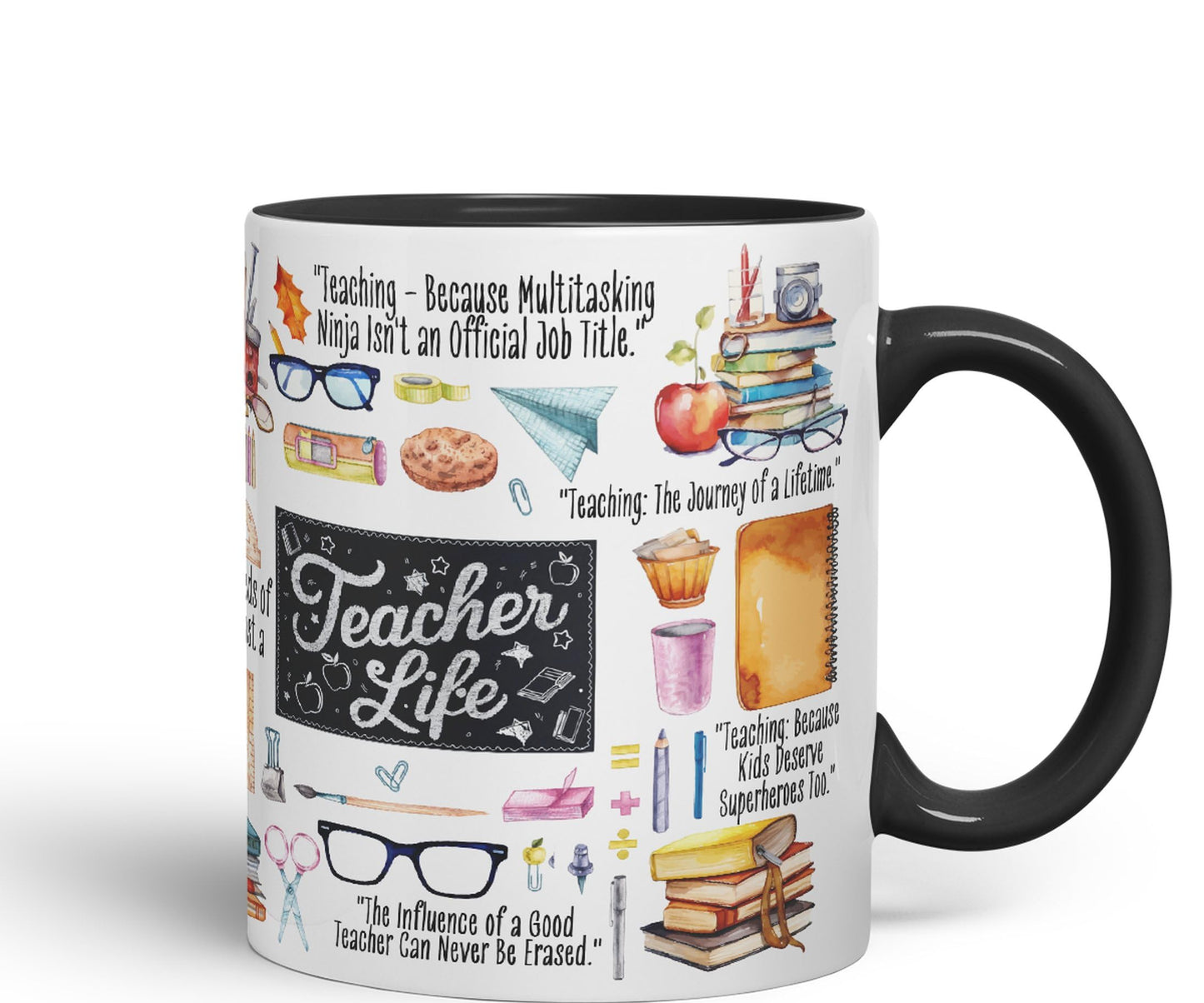 Teacher Life teaching assistany hobby Ceramic Coloured Mug Cup for Tea Coffee Hot brew 330ml 11Oz Gift