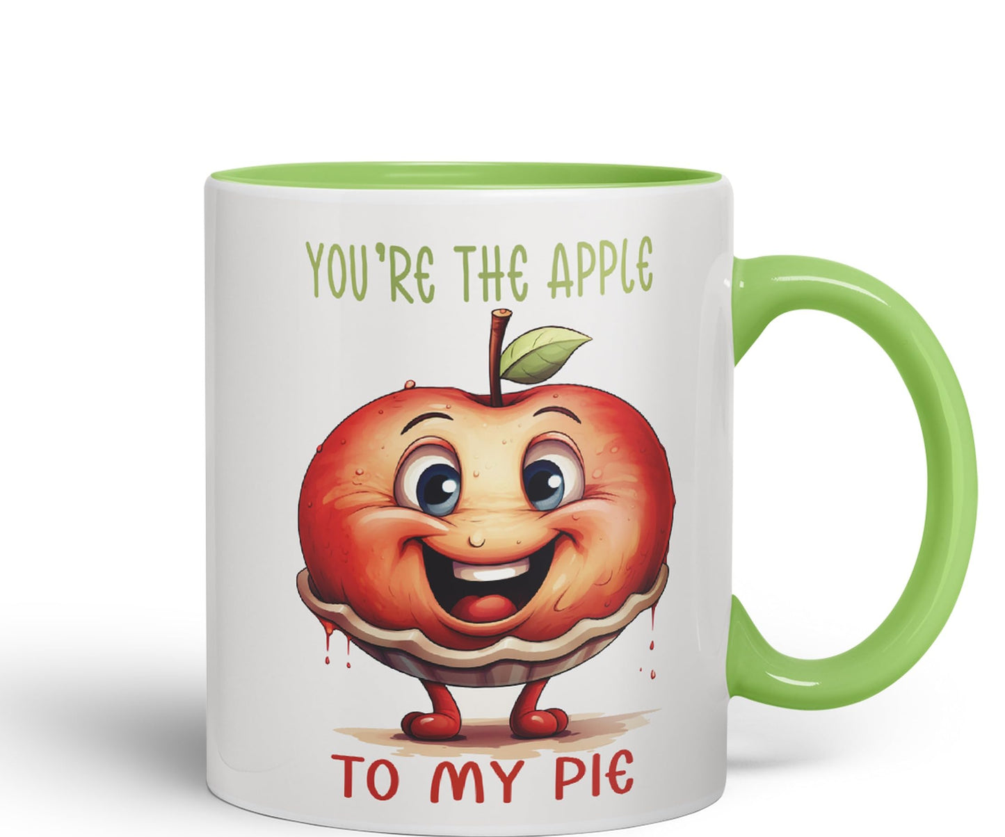 You're The Apple, to My Pie Joke sarkasm Sarcastic Ceramic Coloured Mug Cup for Tea Coffee Hot Brew 330ml 11Oz Gift