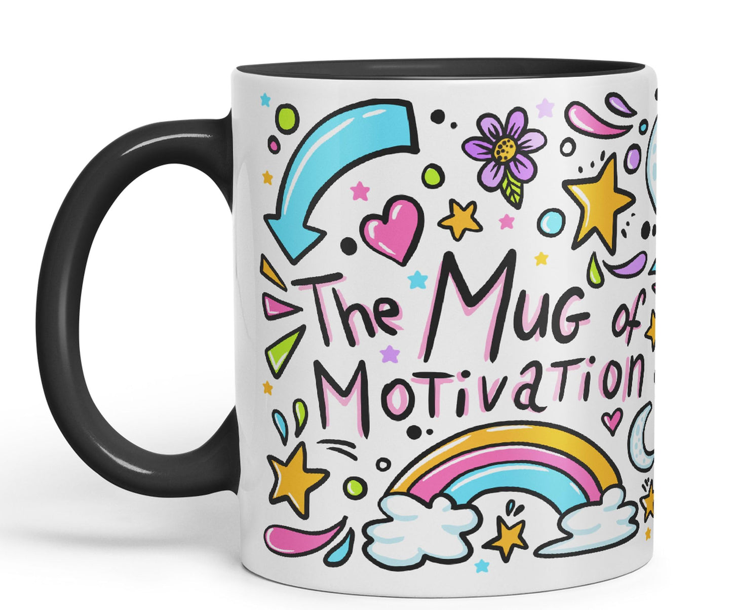Vixar Motivation Mug Ceramic Coloured Mug Cup Gift Tea Coffee Christmas Office Home Sarcastic Joke