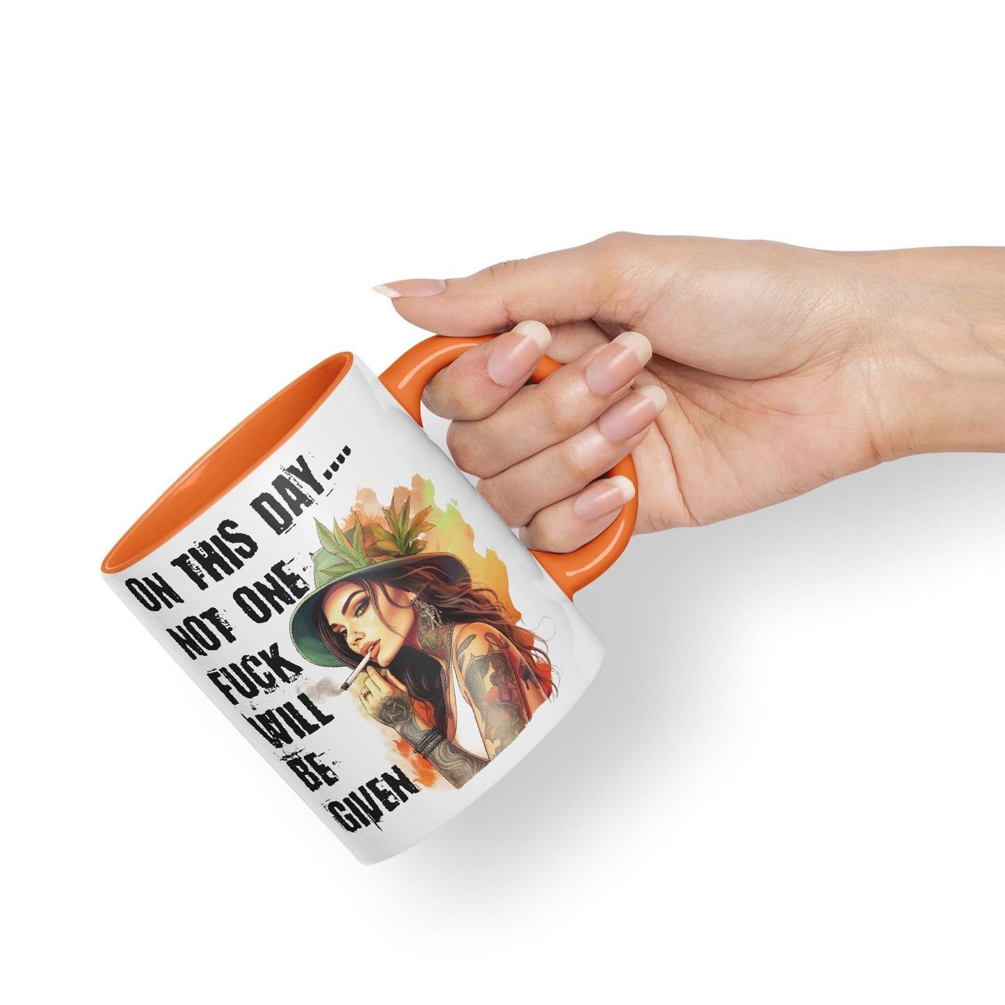 On This Day.. Not one f.. Will be Given Sarcastic Joke Ceramic Coloured Mug Cup for Tea Coffee Hot Brew Gift 330ml 11 OZ