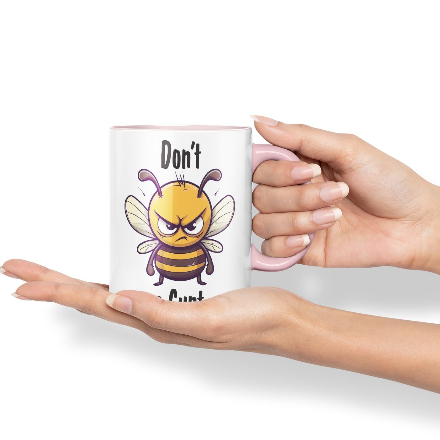 Don't be a Cun't Joke Sarcastic bee Ceramic Coloured Mug Cup for Tea Coffee Hot Brew 330ml 11Oz