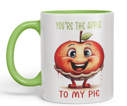 You're The Apple, to My Pie Joke sarkasm Sarcastic Ceramic Coloured Mug Cup for Tea Coffee Hot Brew 330ml 11Oz Gift