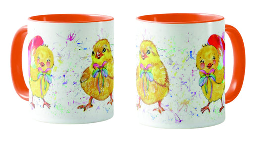 Easter Chicks Watercolour Art Coloured Mug Cup Gift Birthday Work Office Tea Coffee E04