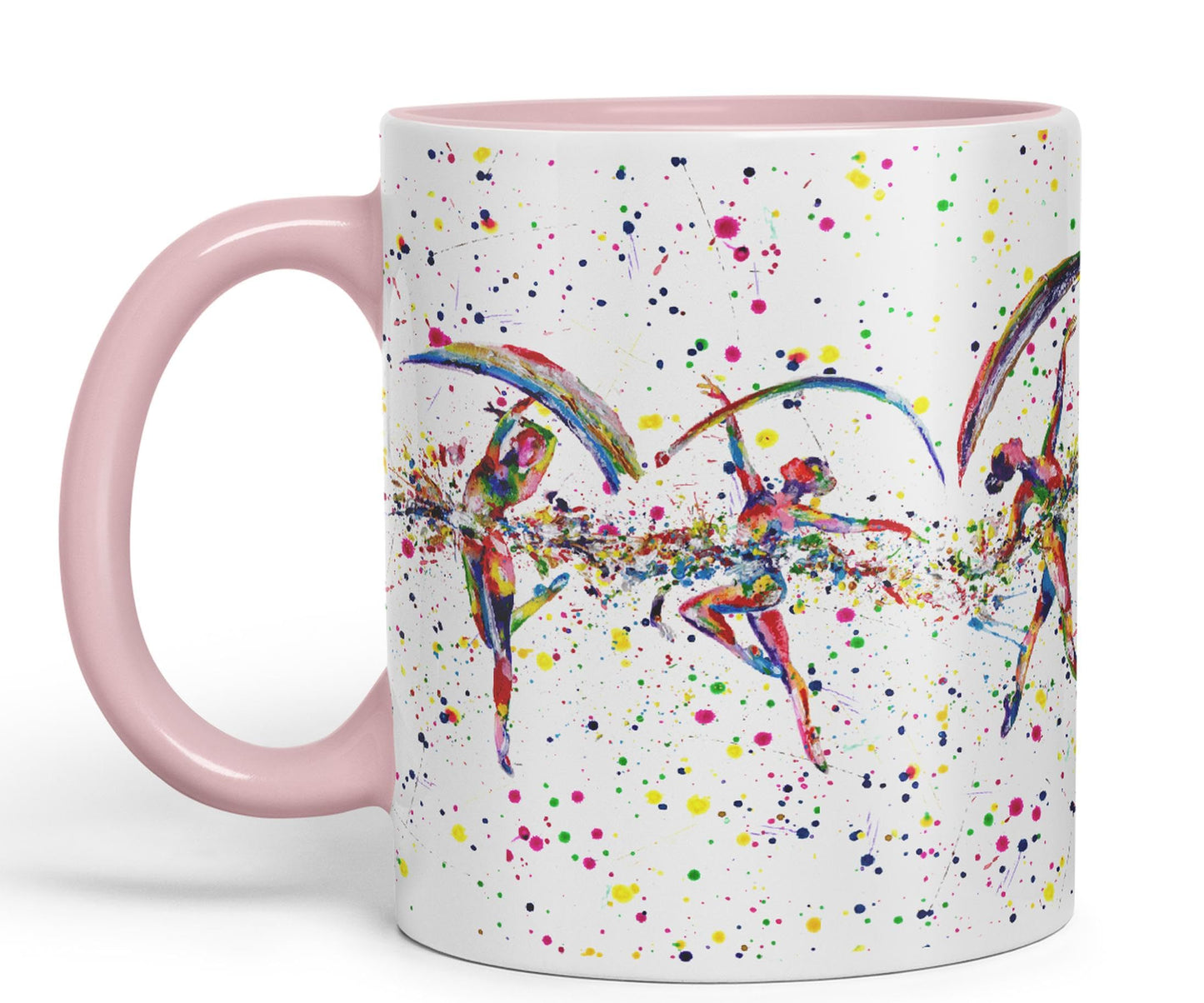 Dance Dancer Ballet watercolour Ceramic Coloured Mug Cup for Tea Coffee Hot brew 330ml 11Oz Gift