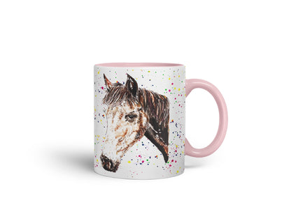Vixar Horse Hope Natural Watercolour Art Coloured Mug Cup Gift Birthday Work Office Tea Coffee