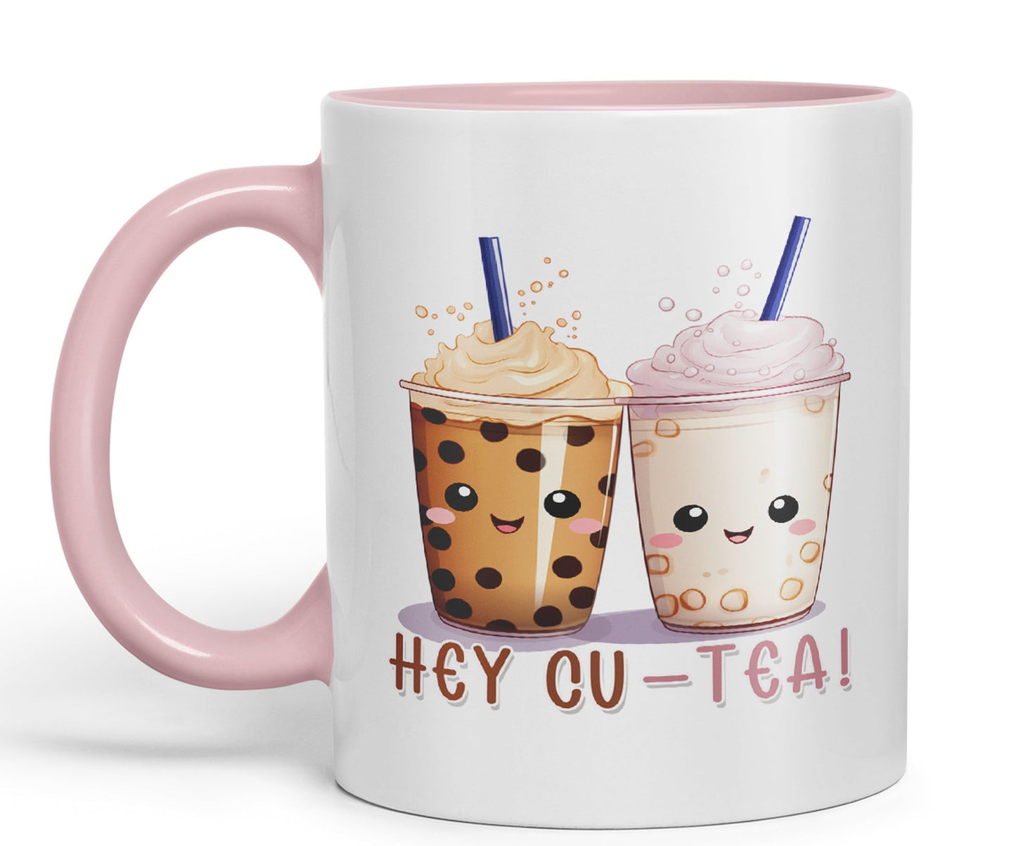 Hey Cu - Tea Joke sarkasm Sarcastic Ceramic Coloured Mug Cup for Tea Coffee Hot Brew 330ml 11Oz Gift