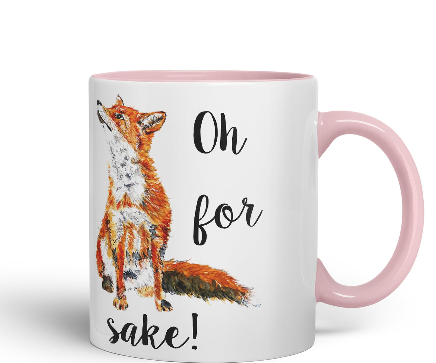 Vixar Oh for Fox Sake Ceramic 330 ml Coloured Mug Cup Gift Tea Coffee Christmas Office Home Joke