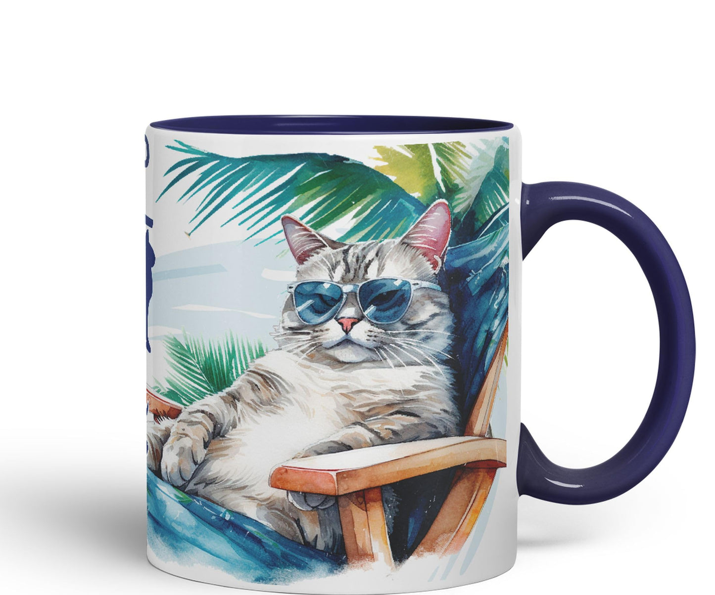 Vixar Cat Lover I Work Hard so My cat can Have a Better Life Coloured Ceramic Mug Cup Gift 330ml 11oz Work Office Tea Coffee