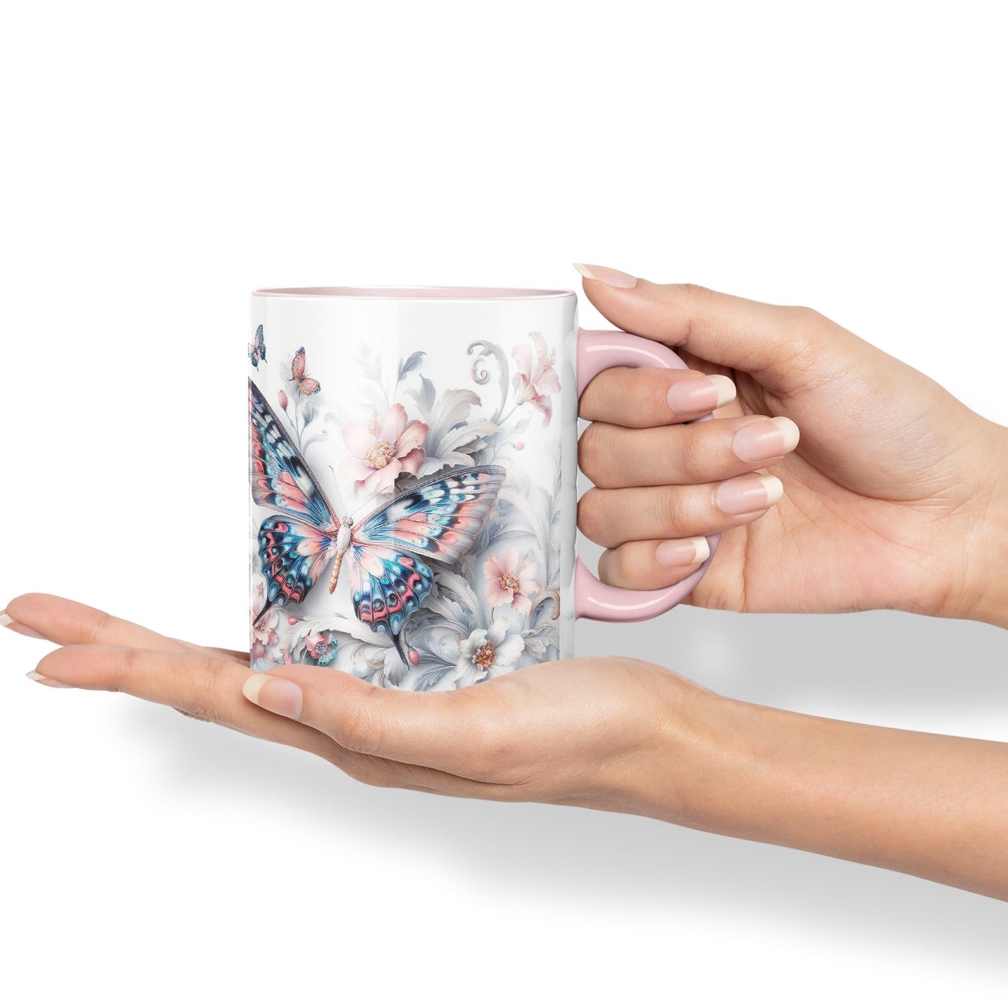 Butterfly Beatiful My Coffee Myg Joke sarkasm Sarcastic Ceramic Coloured Mug Cup for Tea Coffee Hot Brew 330ml 11Oz Gift