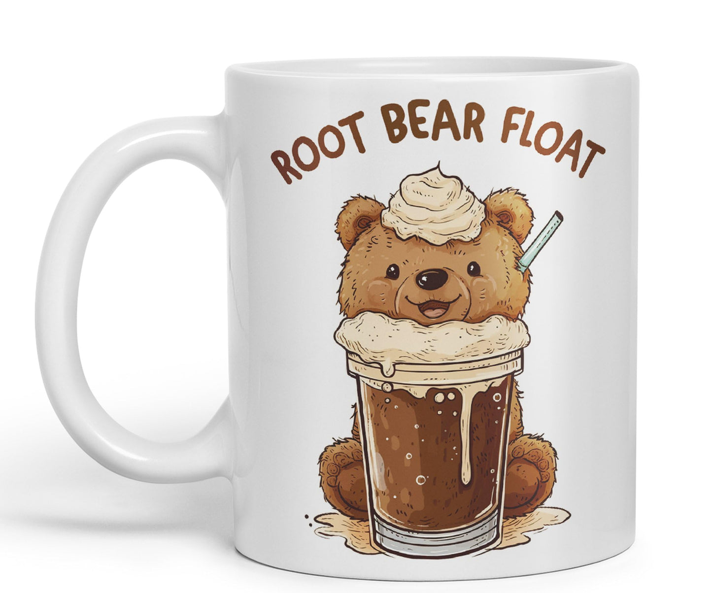 Root Bear Float Joke sarkasm Sarcastic Ceramic Coloured Mug Cup for Tea Coffee Hot Brew 330ml 11Oz Gift