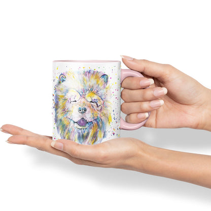 Vixar Chow Chow Wrinkly Chinese Dog Pet Animals Watercolour Art Coloured 330 ml Mug Cup Gift Birthday Work Office Tea Coffee