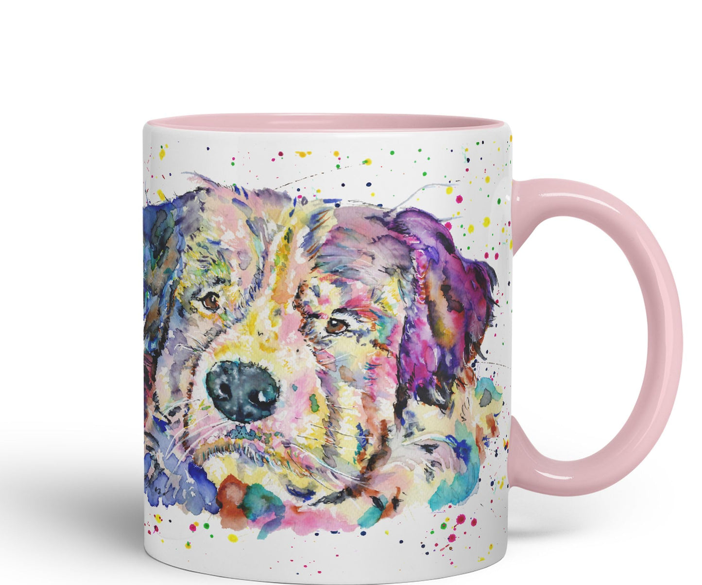 Bernese Mountain Dog Pet animals Watercolour Ceramic Coloured Mug Cup for Tea Coffee Hot brew 330ml 11Oz Gift