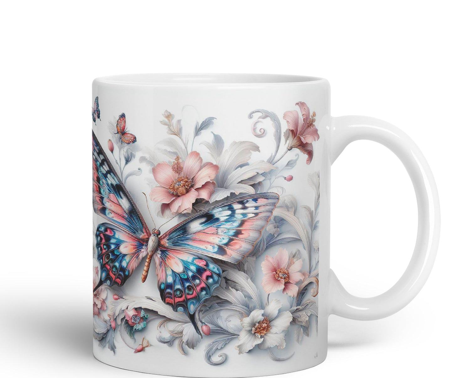 Butterfly Beatiful My Coffee Myg Joke sarkasm Sarcastic Ceramic Coloured Mug Cup for Tea Coffee Hot Brew 330ml 11Oz Gift